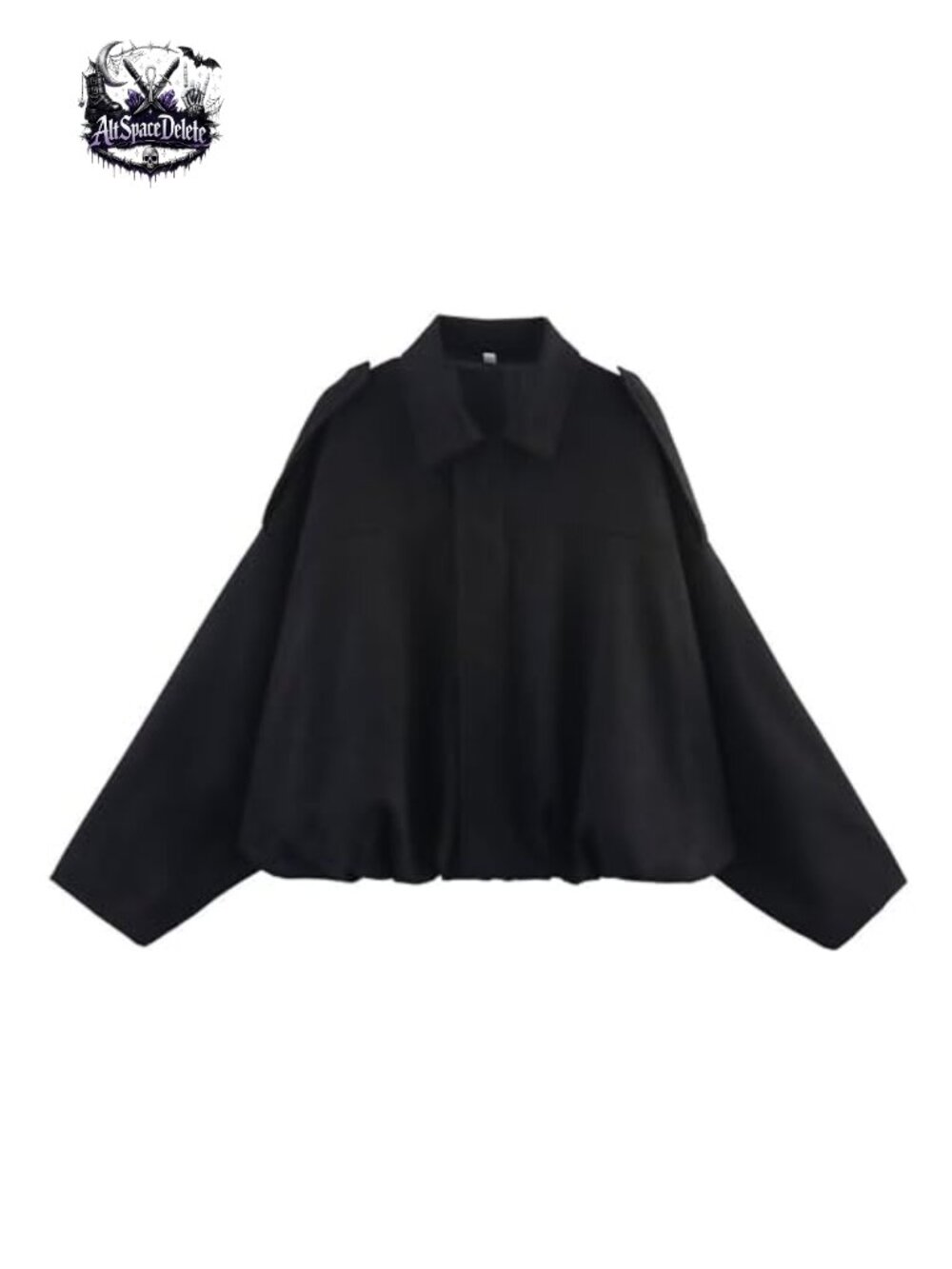 Faux Suede Bomber Jacket Crop Oversized Streetwear Casual